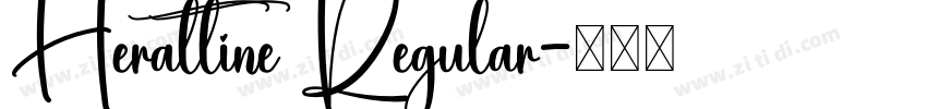 Herattine Regular字体转换